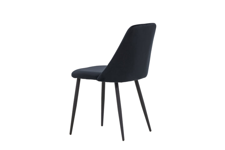 Venture Home Night Dining Chair 2-pack - Black / Black Velvet