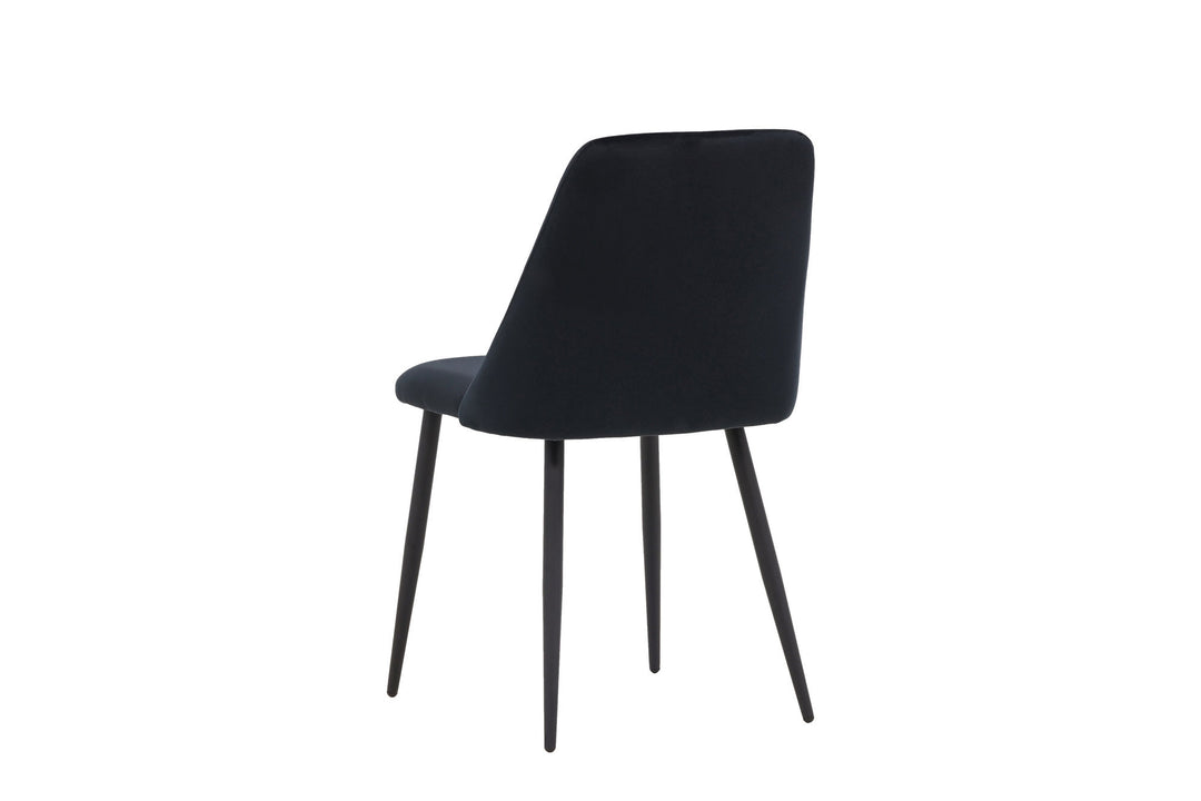 Venture Home Night Dining Chair 2-pack - Black / Black Velvet
