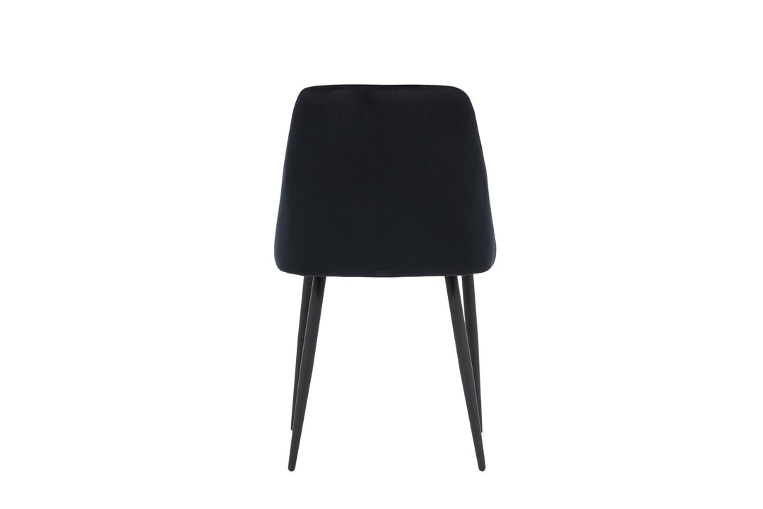 Venture Home Night Dining Chair 2-pack - Black / Black Velvet