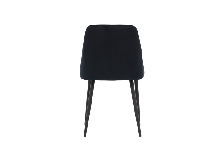 Venture Home Night Dining Chair 2-pack - Black / Black Velvet