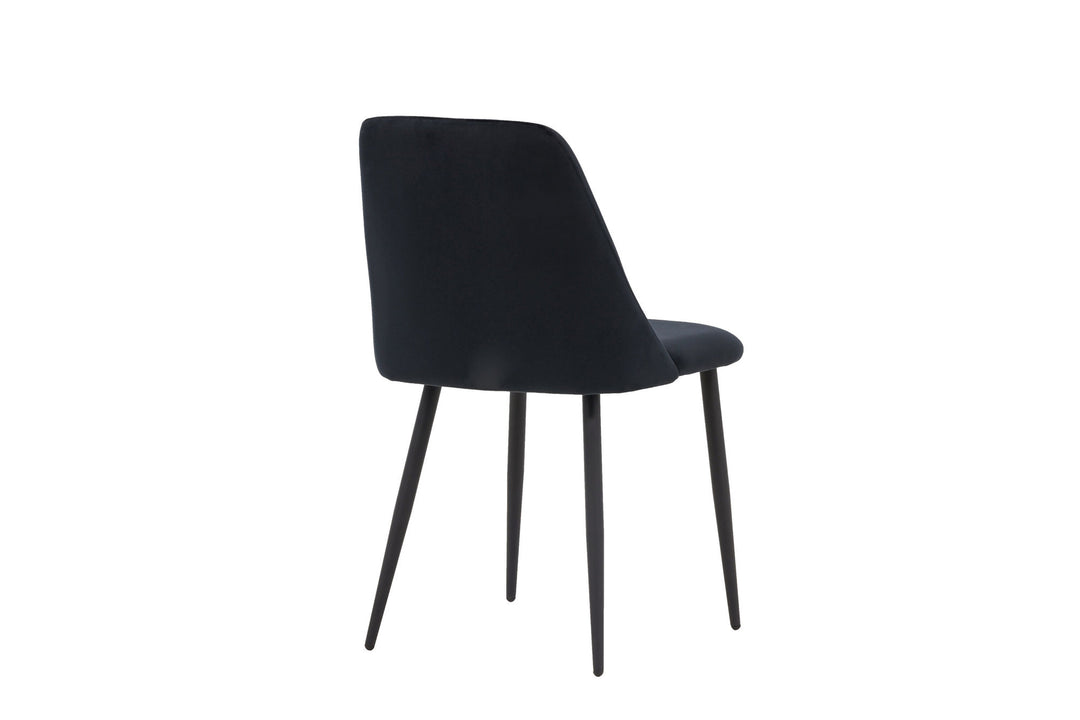 Venture Home Night Dining Chair 2-pack - Black / Black Velvet