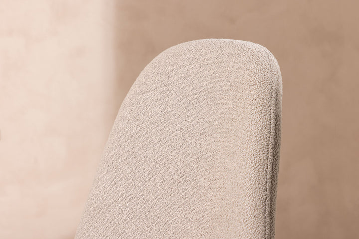 Venture Home Polar Dining Chair 2-pack - Black / Beige Boucle