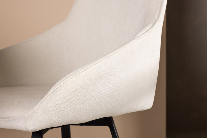 Venture Home Rosie Dining Chair 2-pack - Black / Beige Fabric