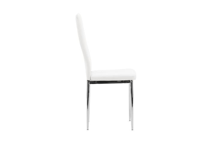 Venture Home Pastill Dining Chair 2-pack - Silver / White PU
