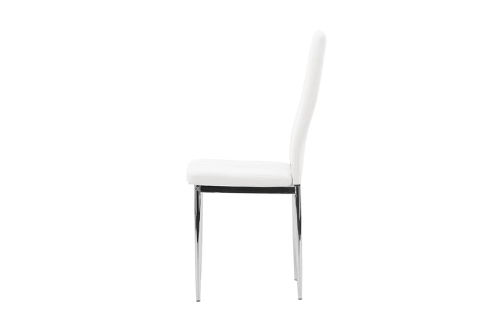 Venture Home Pastill Dining Chair 2-pack - Silver / White PU