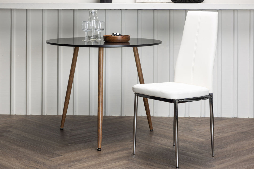 Venture Home Pastill Dining Chair 2-pack - Silver / White PU