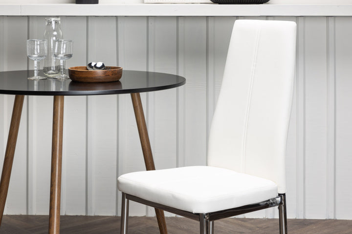 Venture Home Pastill Dining Chair 2-pack - Silver / White PU