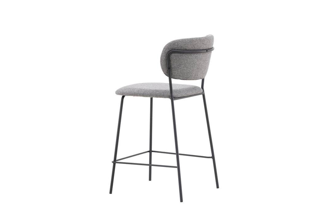 Venture Home Bell Bar Chair 2-pack - Black / Grey Fabric