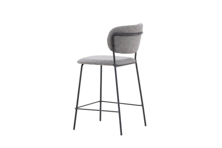 Venture Home Bell Bar Chair 2-pack - Black / Grey Fabric