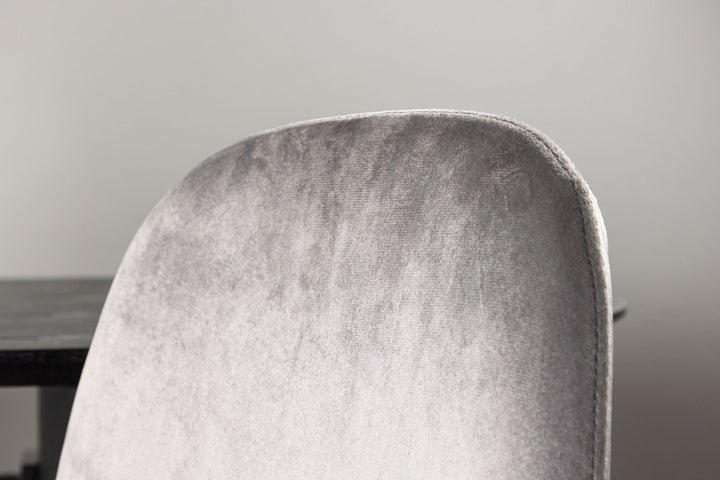 Venture Home Eva Dining Chair 2-pack - Light grey / Light grey Velvet