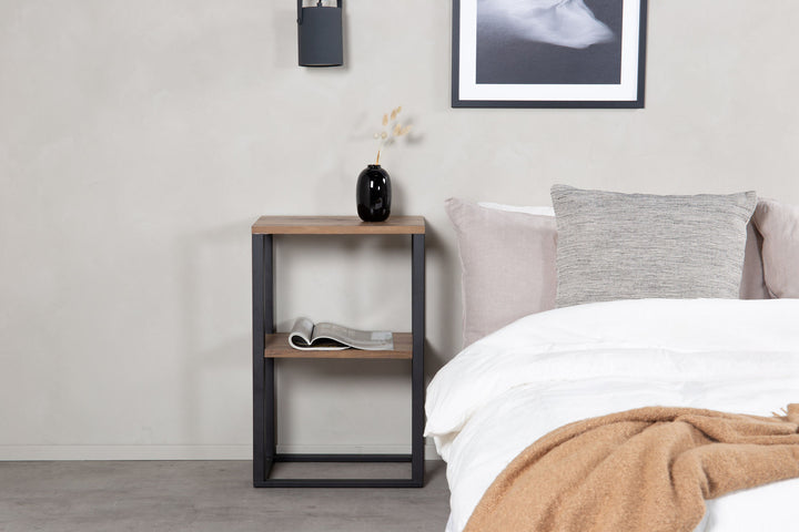 Venture Home Rise Bedside table - Black / Teak-Look 45*30*H70 (ersätter 19919-778)