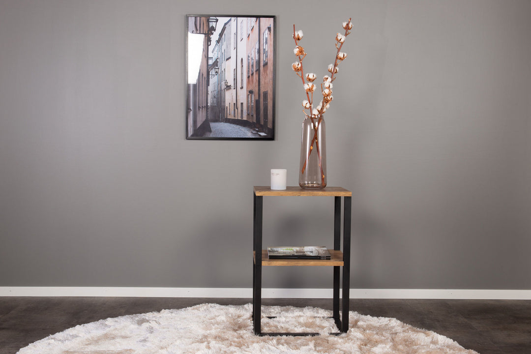 Venture Home Rise Bedside table - Black / Teak-Look 45*30*H70 (ersätter 19919-778)