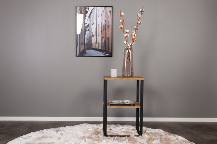 Venture Home Rise Bedside table - Black / Teak-Look 45*30*H70 (ersätter 19919-778)