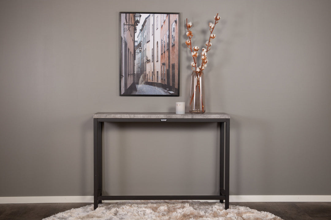 Venture Home Rise Side table - Black / Concrete-look - 110*30*H80 (ersätter 19918-668)