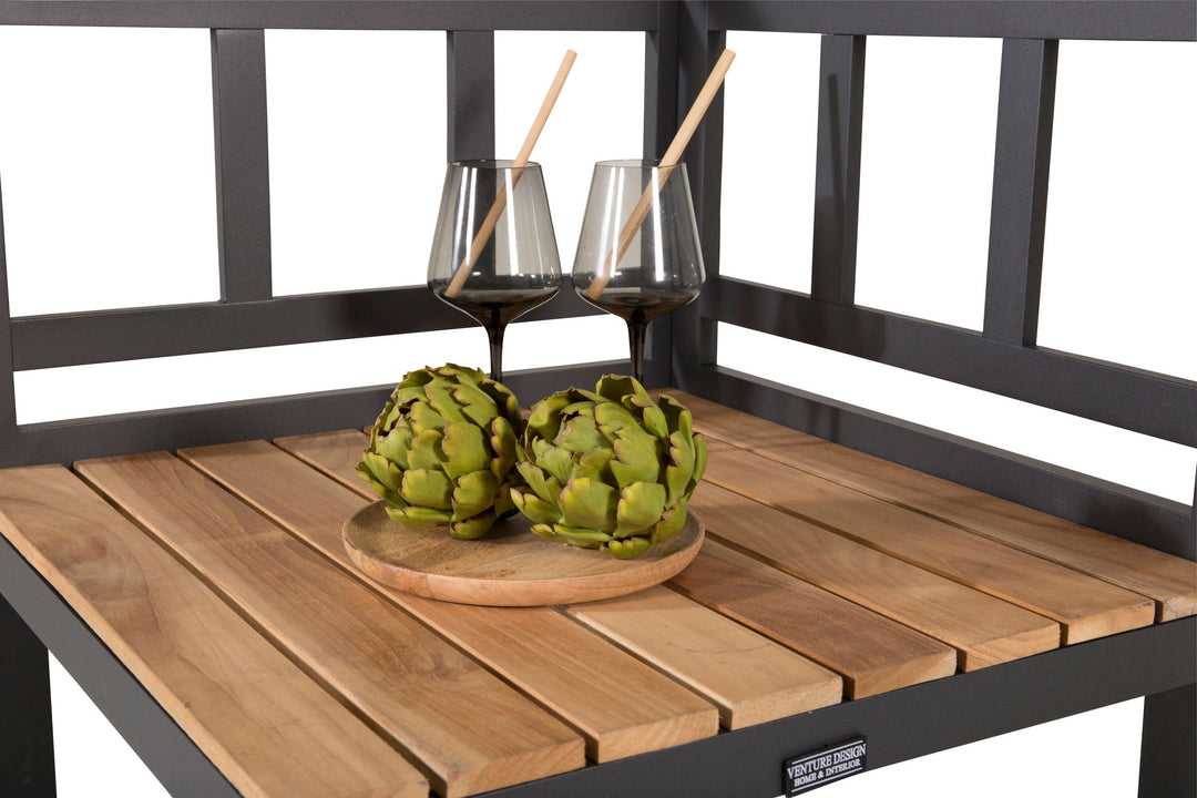 Venture Home Mexico Outdoor Kitchen - Corner part - Black Alu / Teak