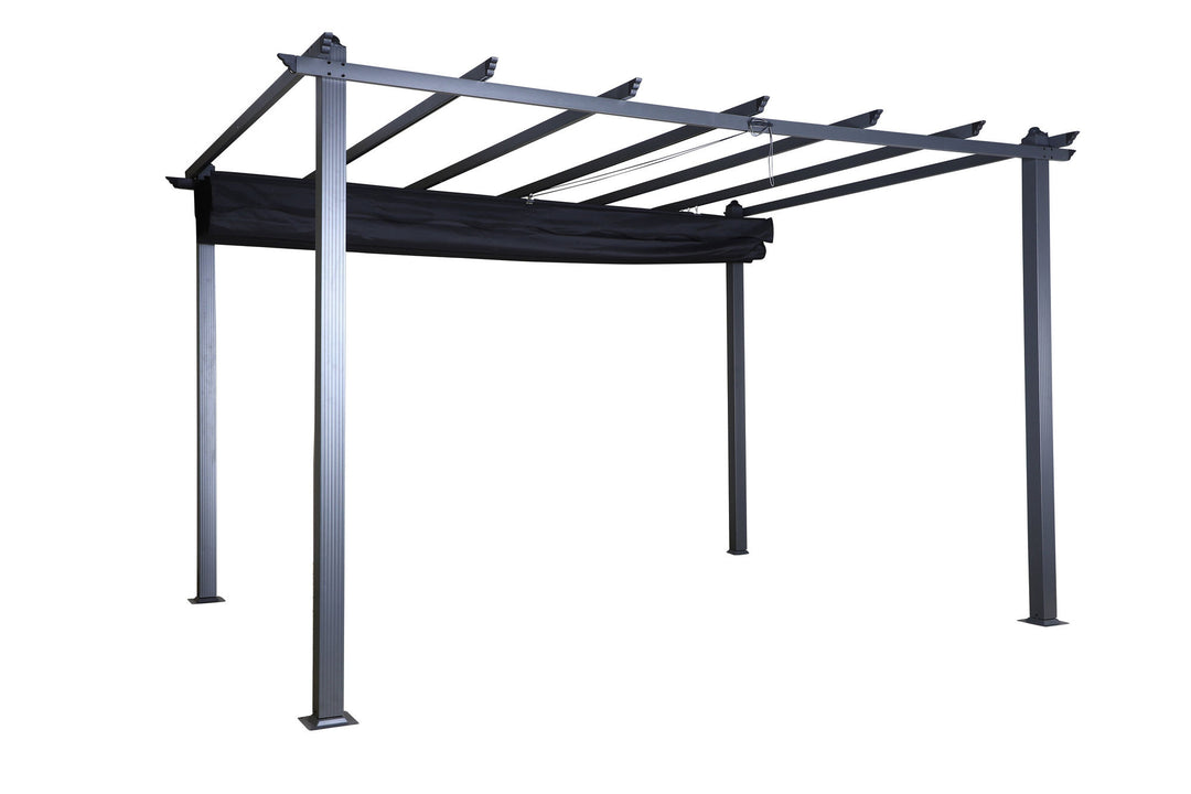 Venture Home Lazio Pergola - Black Alu / Black Fabric