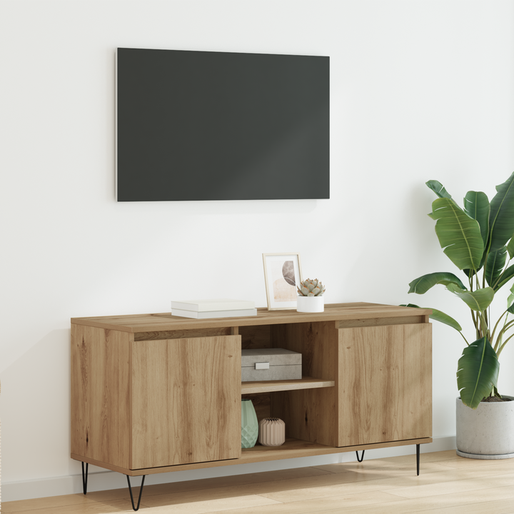 TV-skab Artisan Egetræ 104 x 35 x 50 cm Konstrueret træ