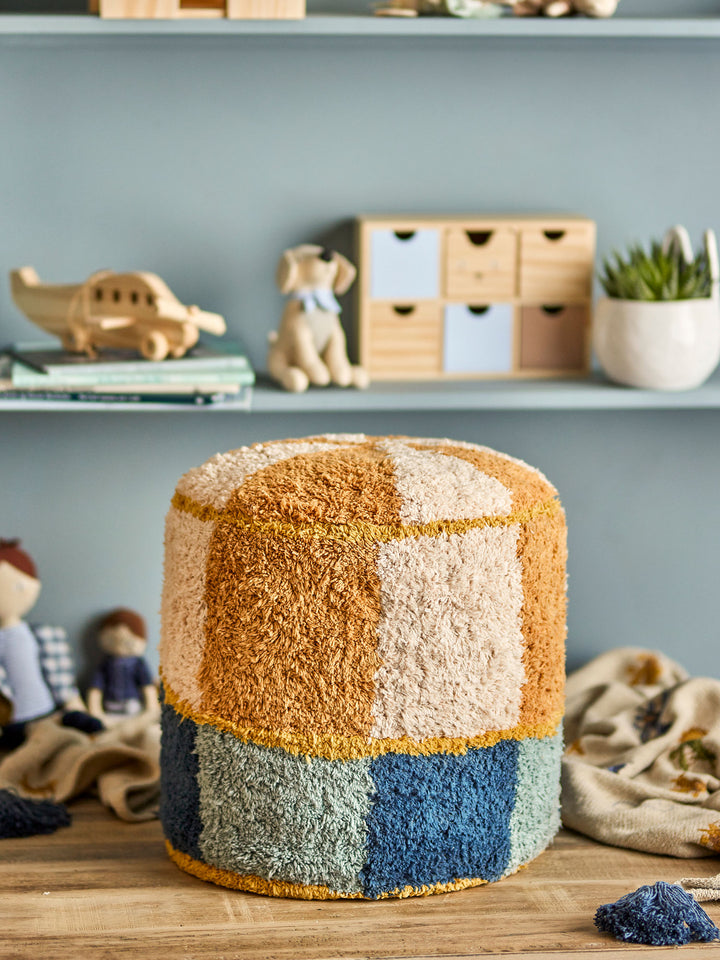 Bloomingville MINI Kio Puf, Multifarvet, Bomuld