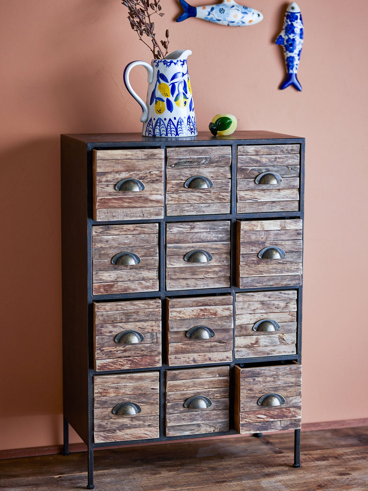 Creative Collection Matteo Kommode, Sort, Metal