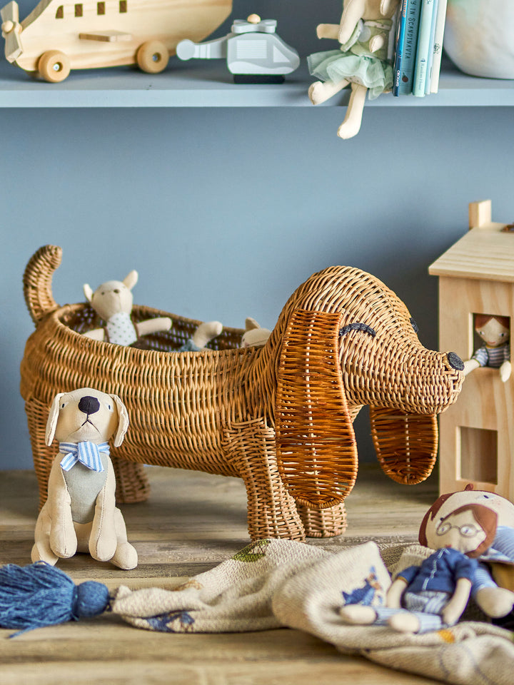 Bloomingville MINI Palle Kurv, Brun, Rattan