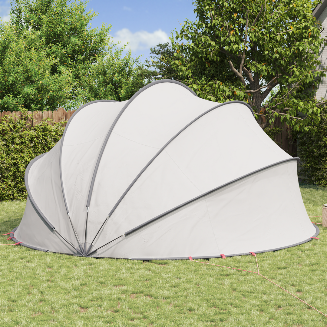 Pool Dome Grå og orange 546 x 516 x 250 cm