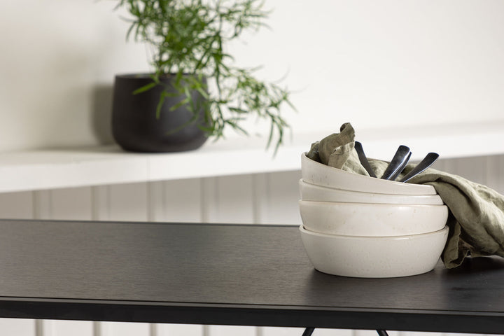 Venture Home Brea Bar Table - Black / Black MDF +Tempe Bar Chair - Dark Grey / Metal _4