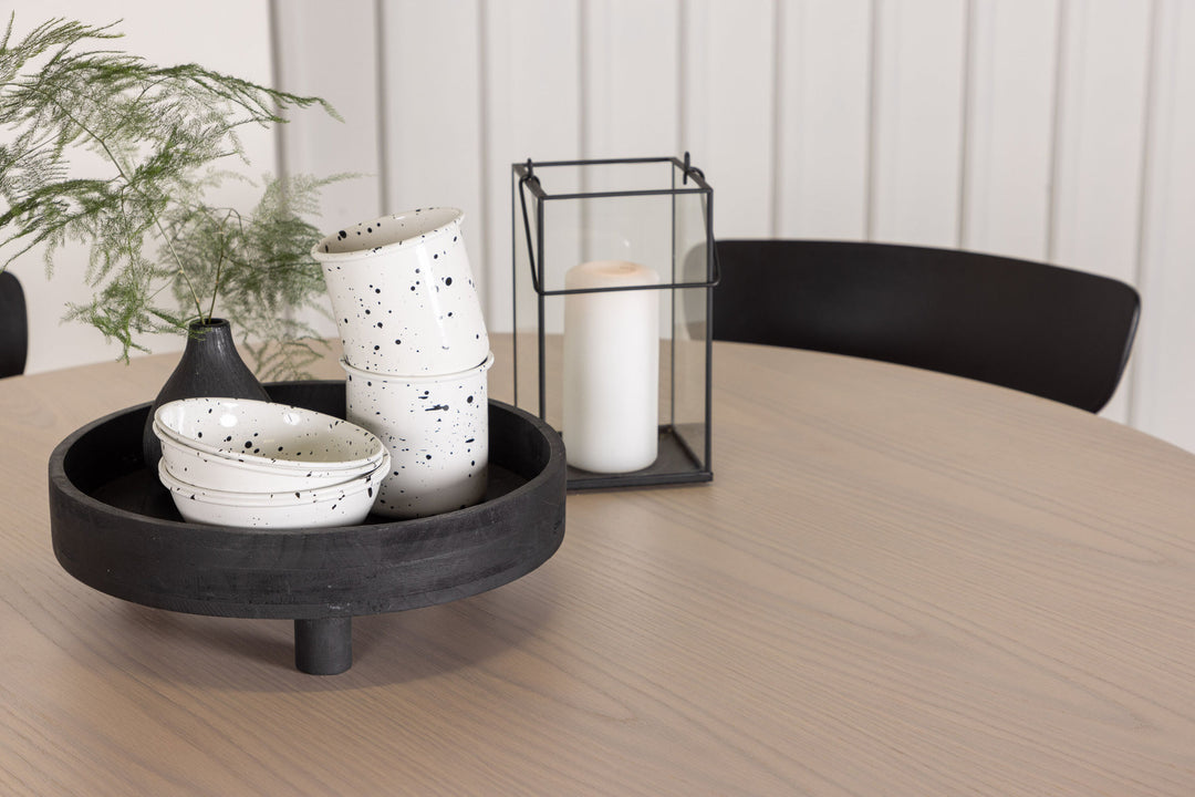 Venture Home OliviaDiningTable-WhiteWashVeneer+UrsholmenDiningChair-BlackPolypropylene_4