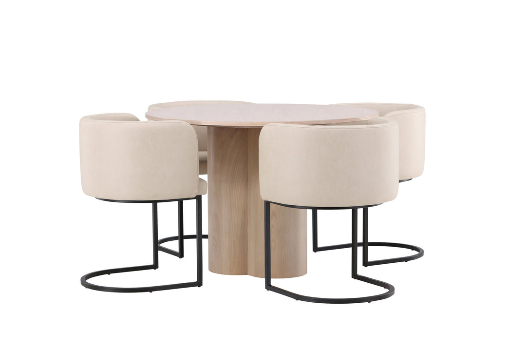 Venture Home OliviaDiningTable-WhiteWashVeneer+SimrishmanDiningChair-Black/BeigeTC-fabric_4