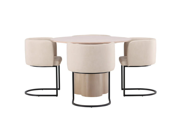 Venture Home OliviaDiningTable-WhiteWashVeneer+SimrishmanDiningChair-Black/BeigeTC-fabric_4