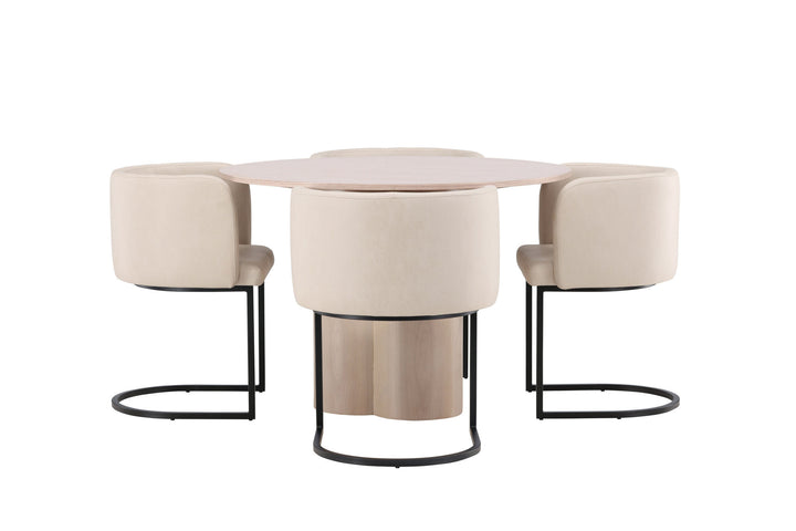 Venture Home OliviaDiningTable-WhiteWashVeneer+SimrishmanDiningChair-Black/BeigeTC-fabric_4