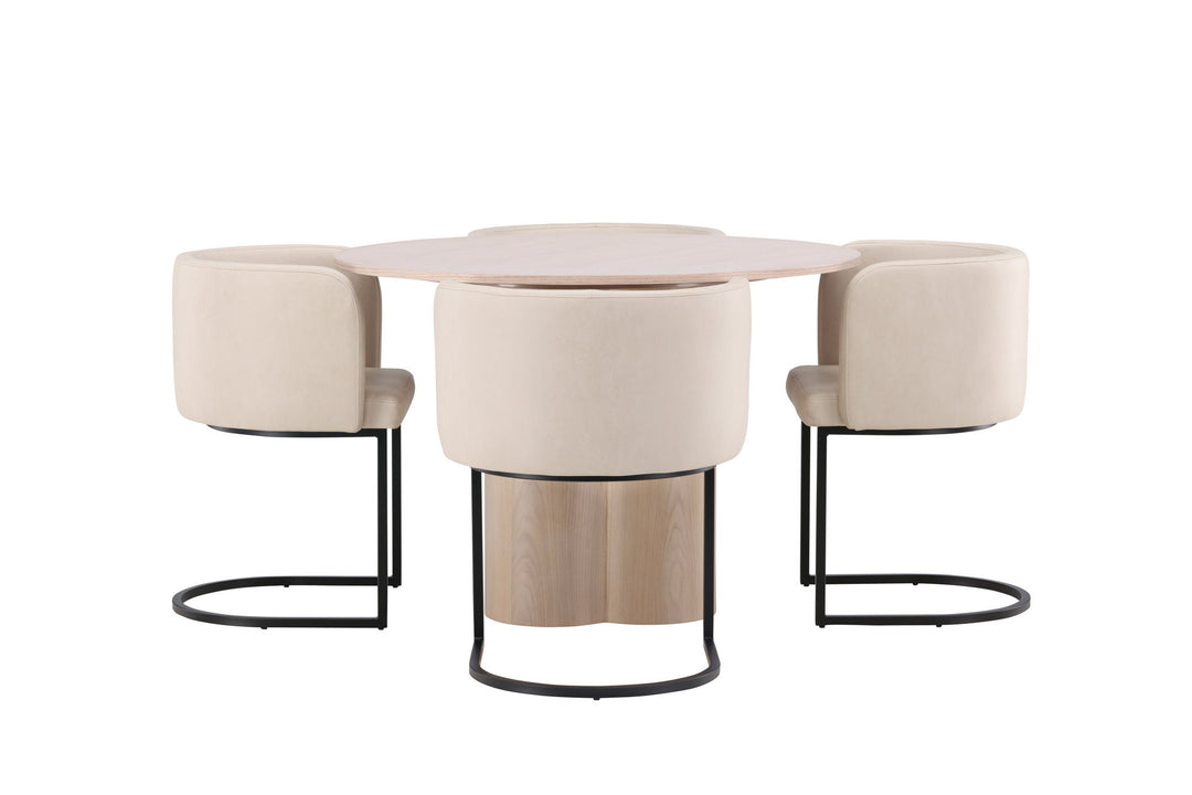 Venture Home OliviaDiningTable-WhiteWashVeneer+SimrishmanDiningChair-Black/BeigeTC-fabric_4
