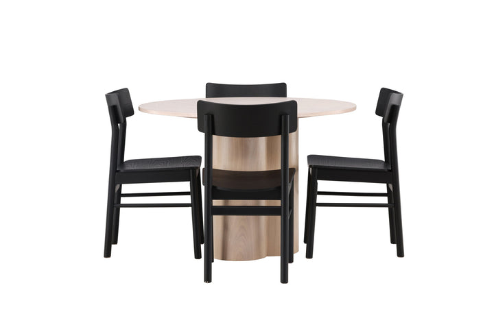 Venture Home OliviaDiningTable-WhiteWashVeneer+MontrosDiningChair-Natural/NaturalRubberwood_4