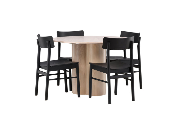Venture Home OliviaDiningTable-WhiteWashVeneer+MontrosDiningChair-Natural/NaturalRubberwood_4
