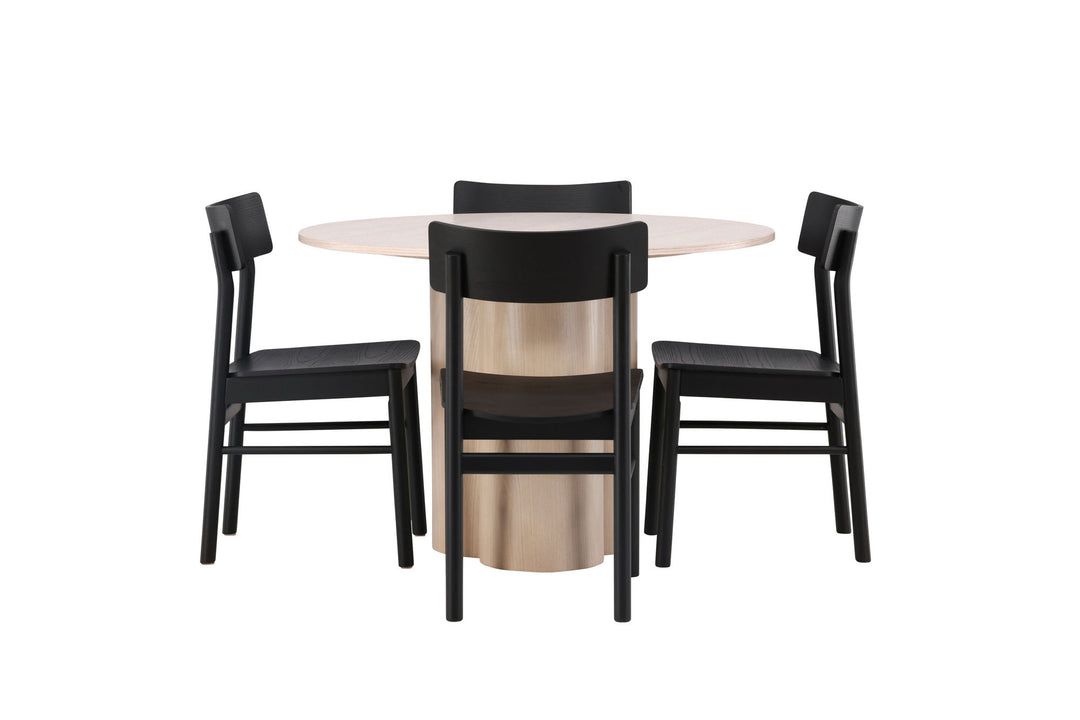 Venture Home OliviaDiningTable-WhiteWashVeneer+MontrosDiningChair-Natural/NaturalRubberwood_4