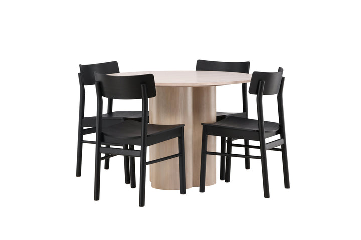 Venture Home OliviaDiningTable-WhiteWashVeneer+MontrosDiningChair-Natural/NaturalRubberwood_4