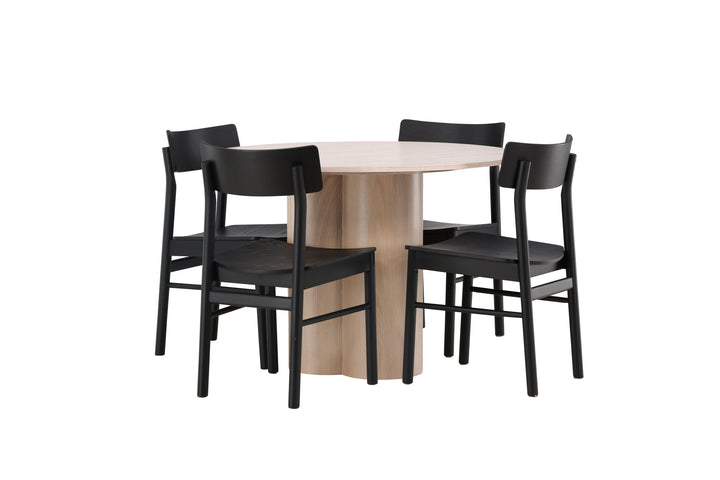 Venture Home OliviaDiningTable-WhiteWashVeneer+MontrosDiningChair-Natural/NaturalRubberwood_4