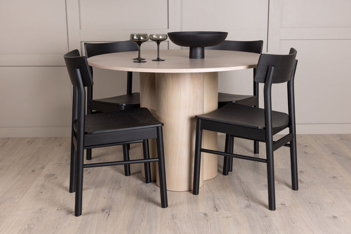 Venture Home OliviaDiningTable-WhiteWashVeneer+MontrosDiningChair-Natural/NaturalRubberwood_4