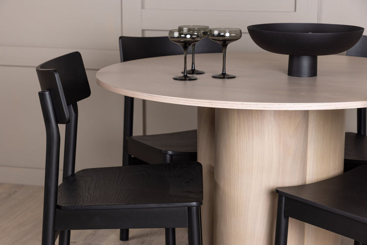 Venture Home OliviaDiningTable-WhiteWashVeneer+MontrosDiningChair-Natural/NaturalRubberwood_4