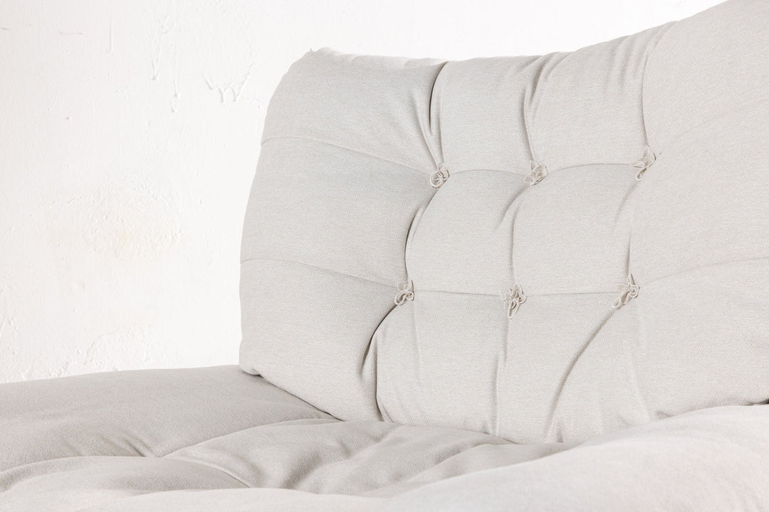 Venture Home Florens Single Sofa - Chrome / Offwhite Fabric