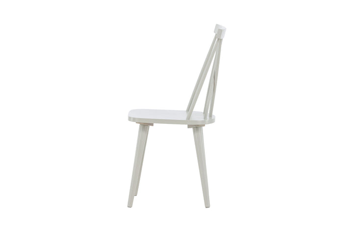 Venture Home Mariette Dining Chair 2-pack - Light grey / Light grey Solid Rubber Wood