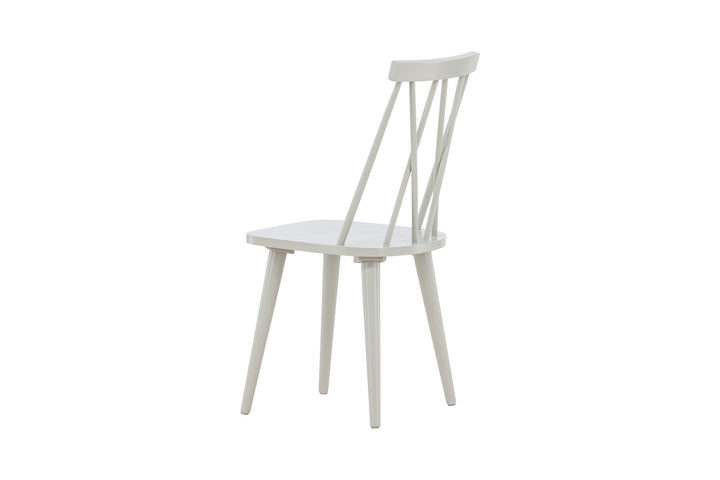Venture Home Mariette Dining Chair 2-pack - Light grey / Light grey Solid Rubber Wood