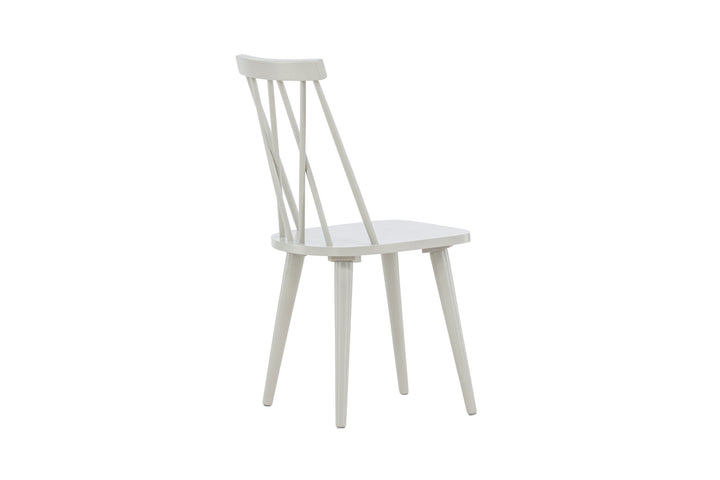 Venture Home Mariette Dining Chair 2-pack - Light grey / Light grey Solid Rubber Wood