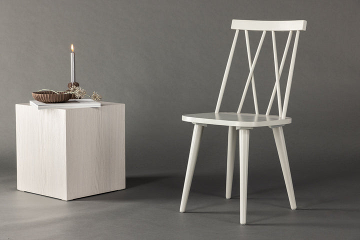 Venture Home Mariette Dining Chair 2-pack - Light grey / Light grey Solid Rubber Wood