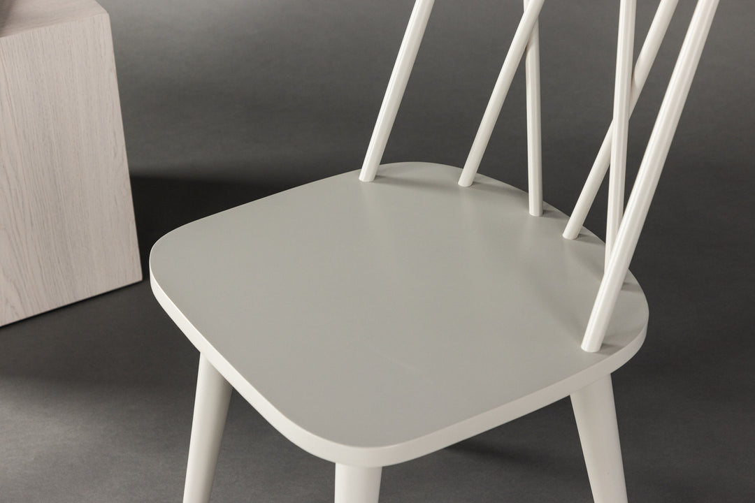 Venture Home Mariette Dining Chair 2-pack - Light grey / Light grey Solid Rubber Wood