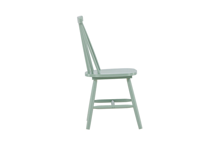 Venture Home Lönneberga Dining Chair 2-pack - Green / Green Solid Rubber Wood