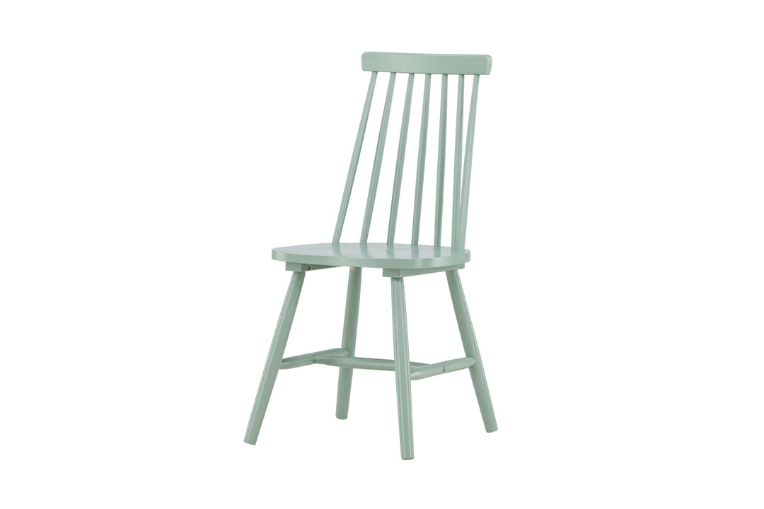 Venture Home Lönneberga Dining Chair 2-pack - Green / Green Solid Rubber Wood