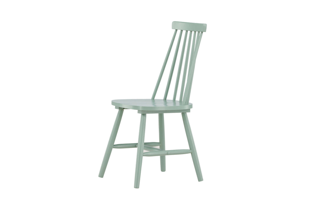Venture Home Lönneberga Dining Chair 2-pack - Green / Green Solid Rubber Wood