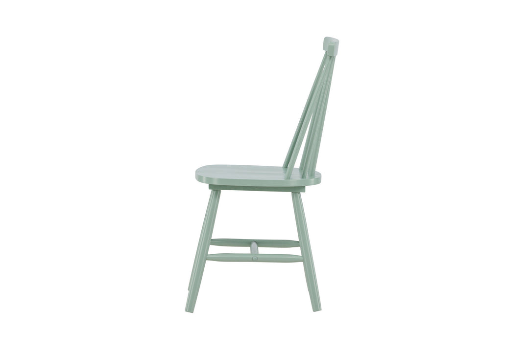 Venture Home Lönneberga Dining Chair 2-pack - Green / Green Solid Rubber Wood