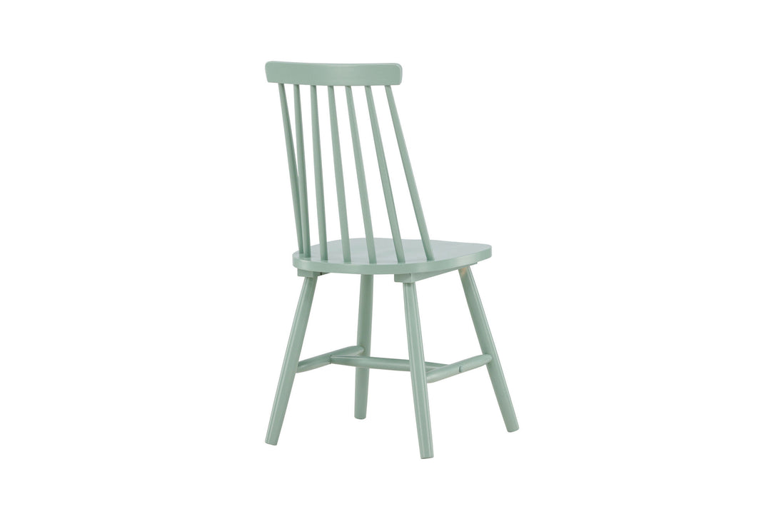 Venture Home Lönneberga Dining Chair 2-pack - Green / Green Solid Rubber Wood