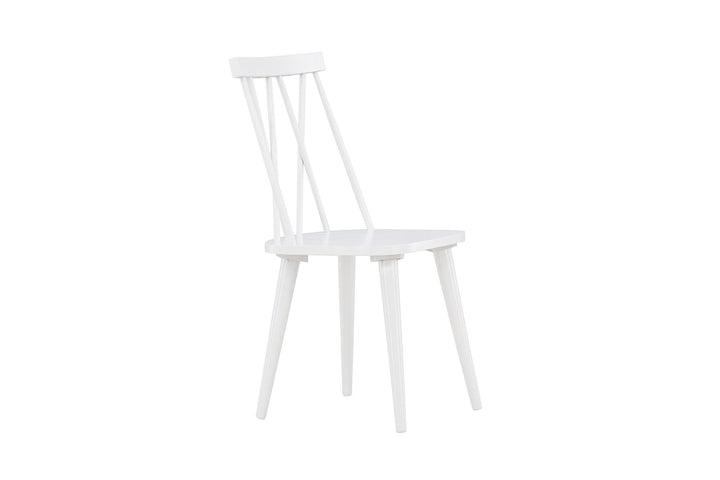 Venture Home Mariette Dining Chair 2-pack - White / White Solid Rubber Wood